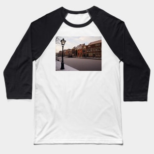 Frozen Canal, Leiden, Holland Baseball T-Shirt